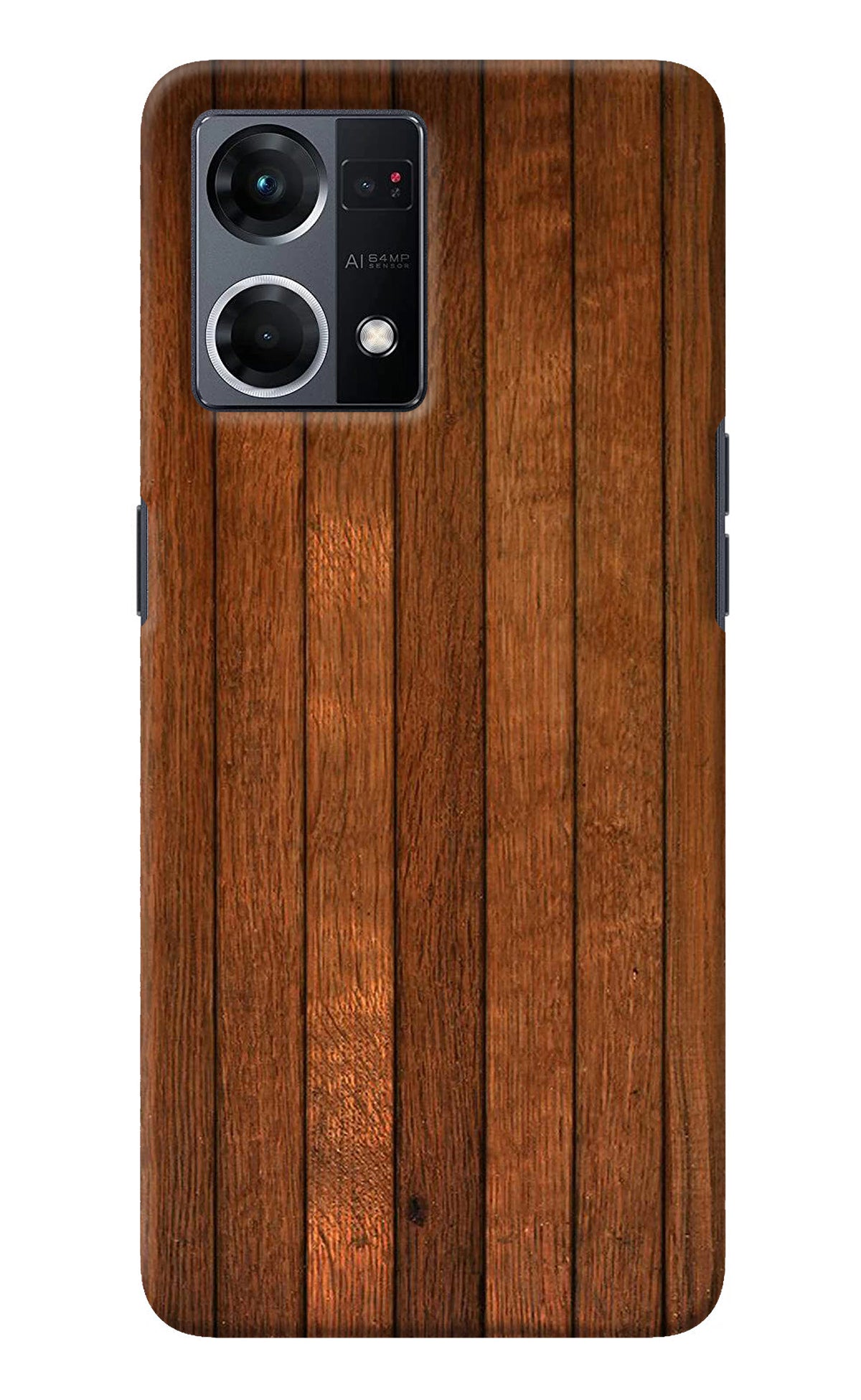 Wooden Artwork Bands Oppo F21 Pro 4G Back Cover