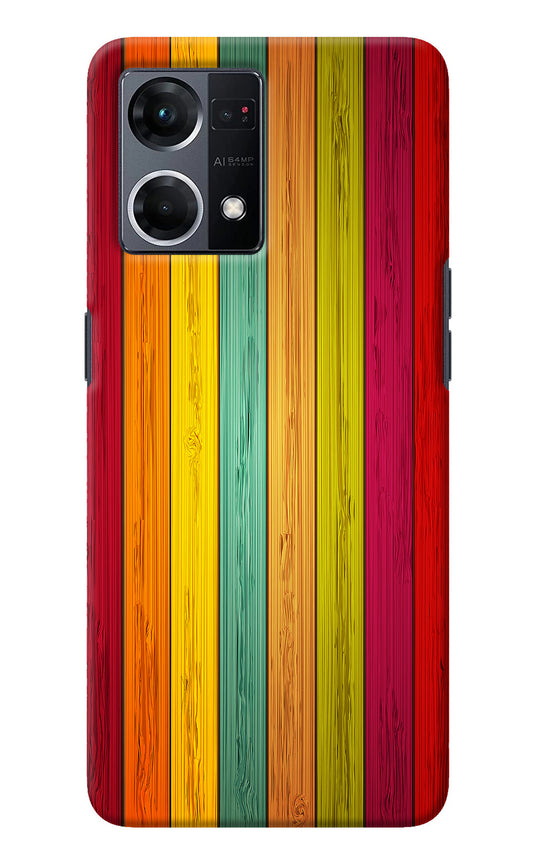 Multicolor Wooden Oppo F21 Pro 4G Back Cover