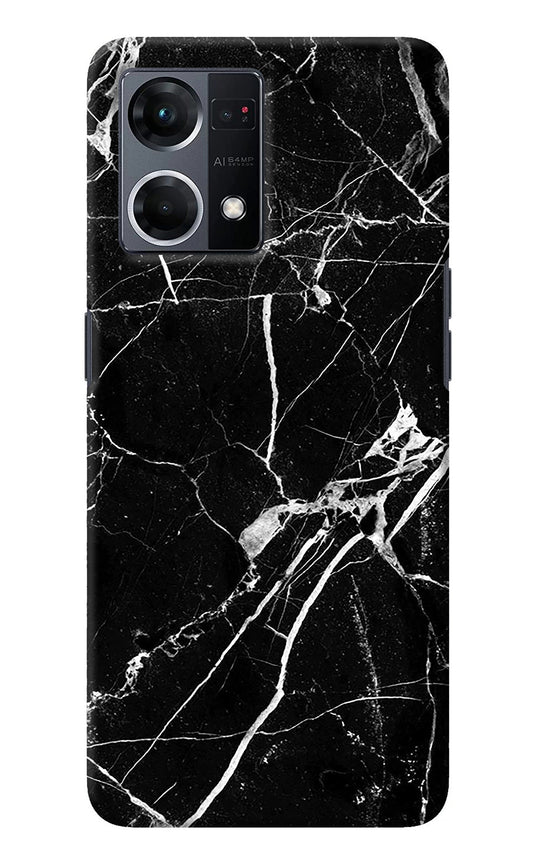 Black Marble Pattern Oppo F21 Pro 4G Back Cover