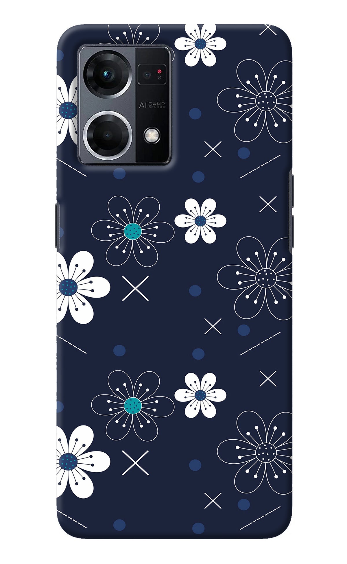 Flowers Oppo F21 Pro 4G Back Cover