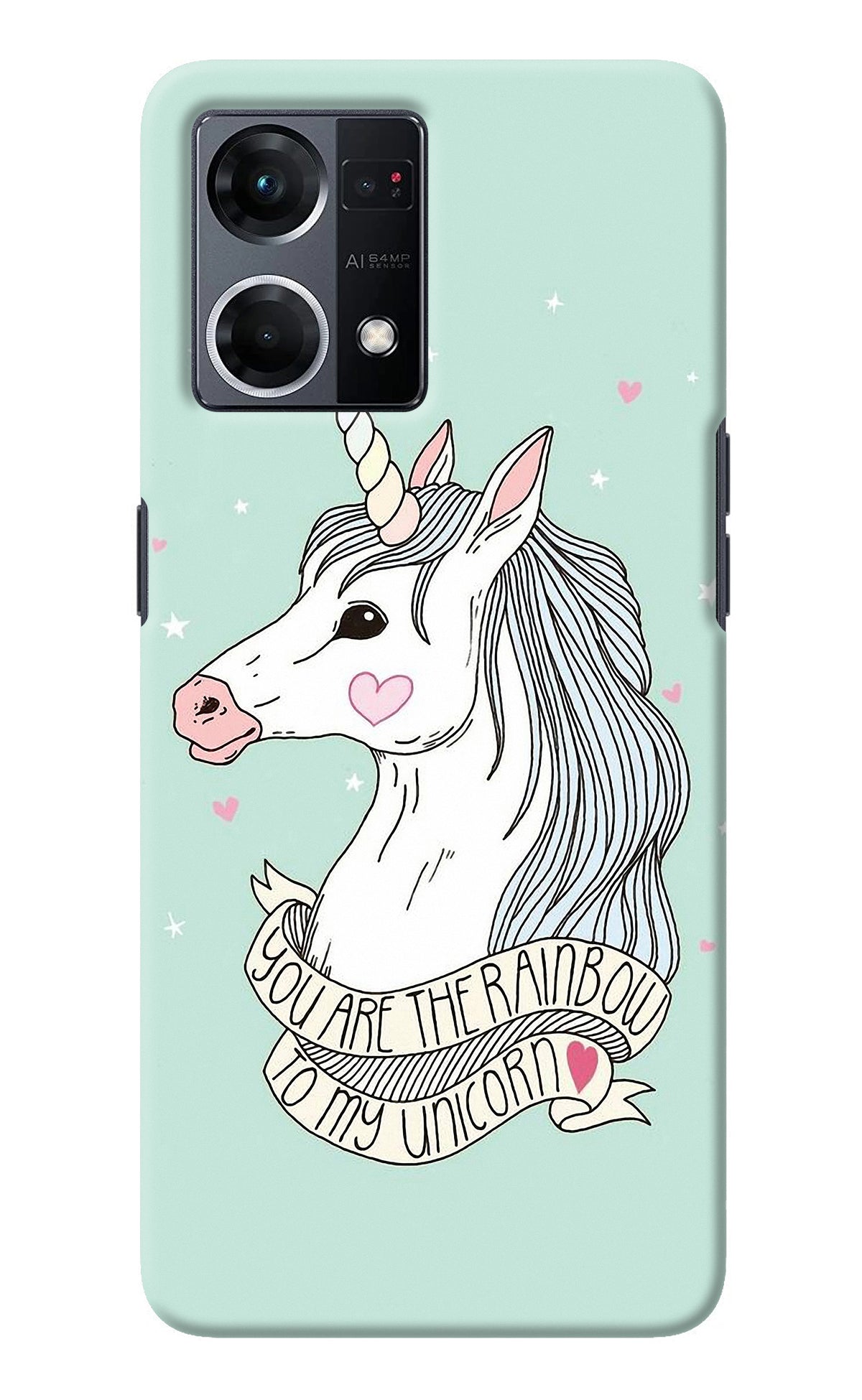 Unicorn Wallpaper Oppo F21 Pro 4G Back Cover