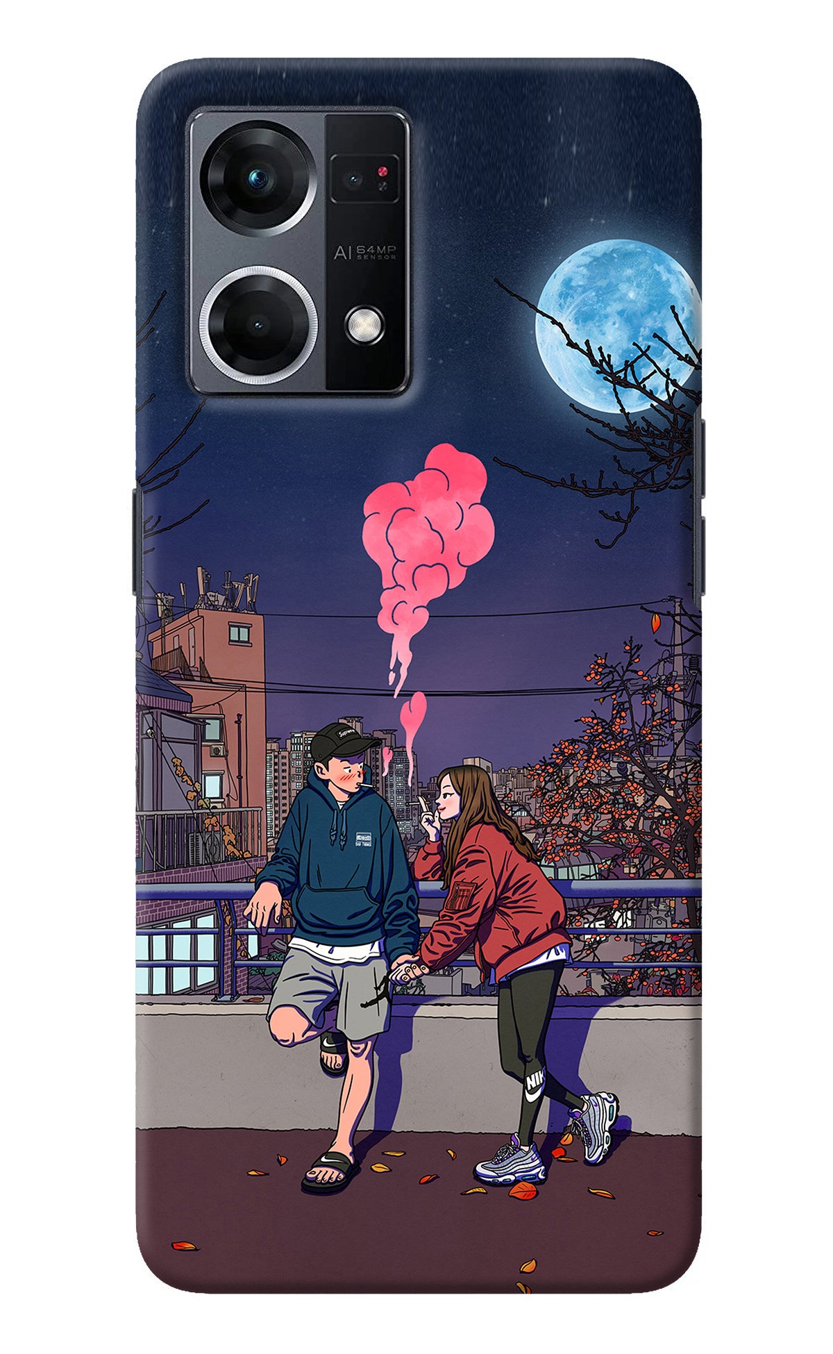 Chilling Couple Oppo F21 Pro 4G Back Cover