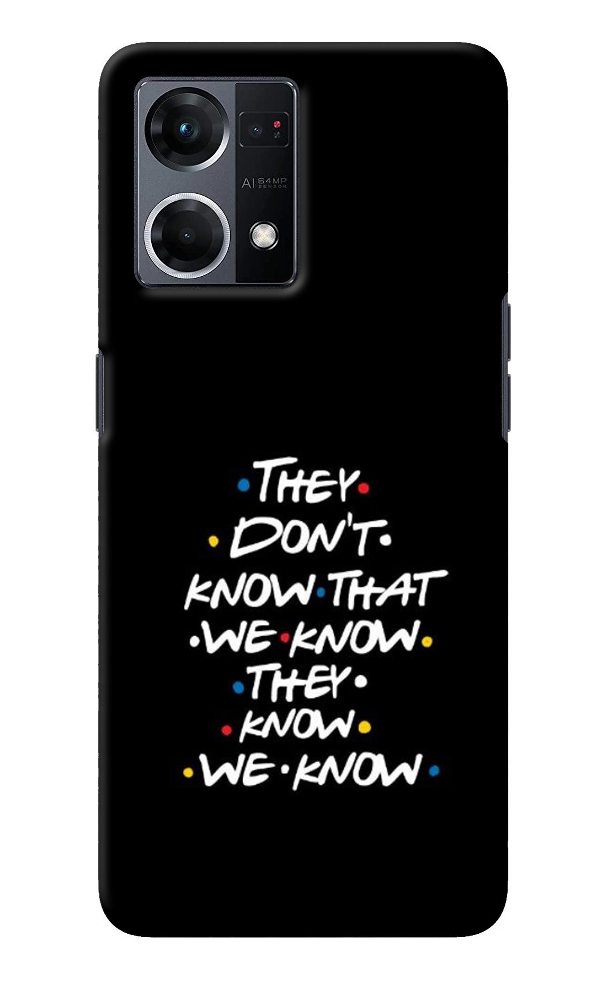 FRIENDS Dialogue Oppo F21 Pro 4G Back Cover