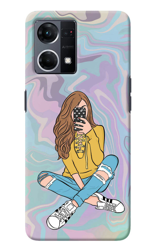 Selfie Girl Oppo F21 Pro 4G Back Cover