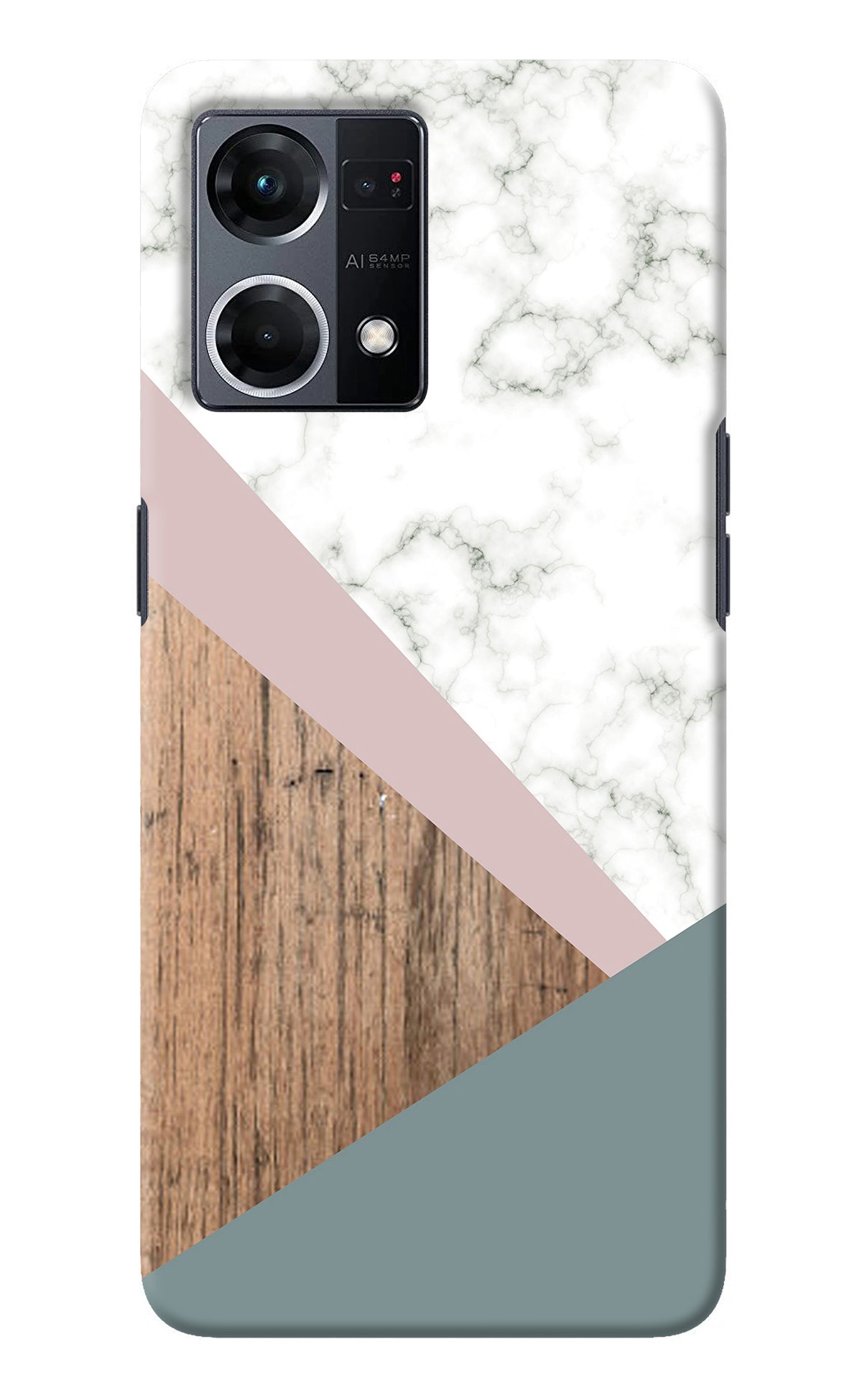 Marble wood Abstract Oppo F21 Pro 4G Back Cover