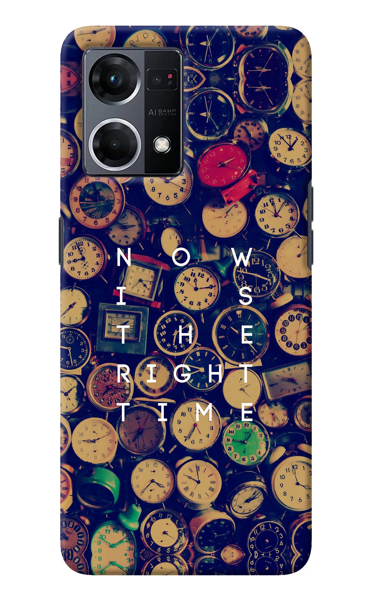 Now is the Right Time Quote Oppo F21 Pro 4G Back Cover