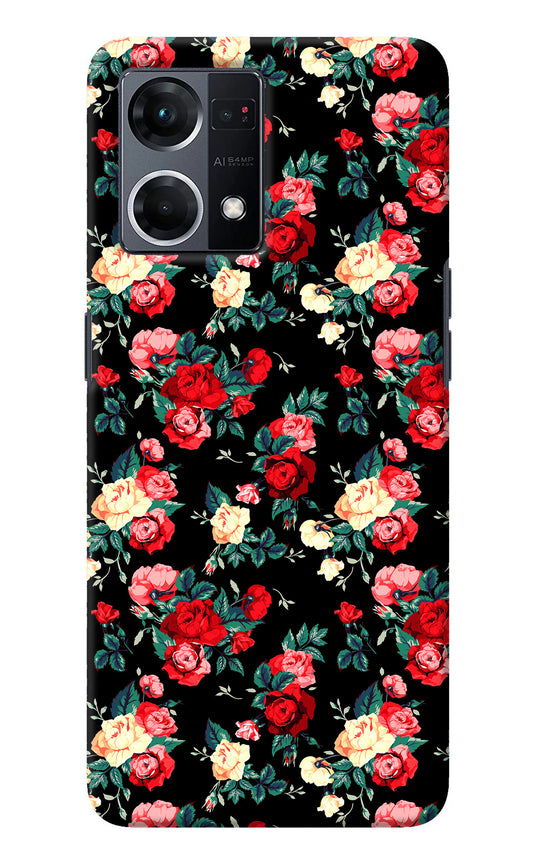 Rose Pattern Oppo F21 Pro 4G Back Cover