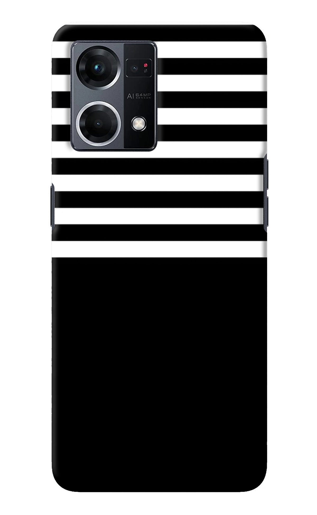 Black and White Print Oppo F21 Pro 4G Back Cover