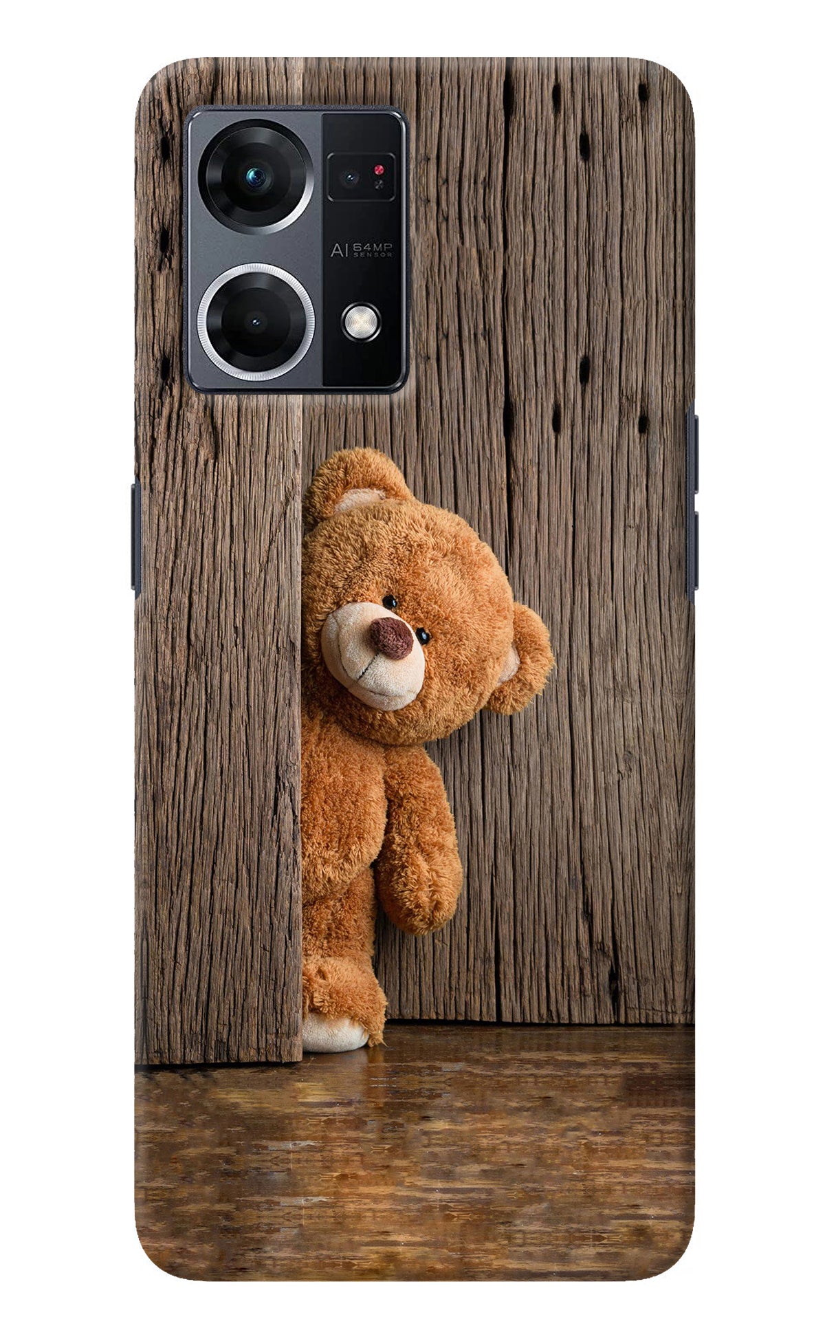 Teddy Wooden Oppo F21 Pro 4G Back Cover