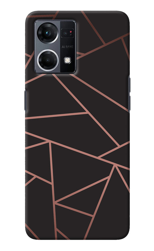 Geometric Pattern Oppo F21 Pro 4G Back Cover