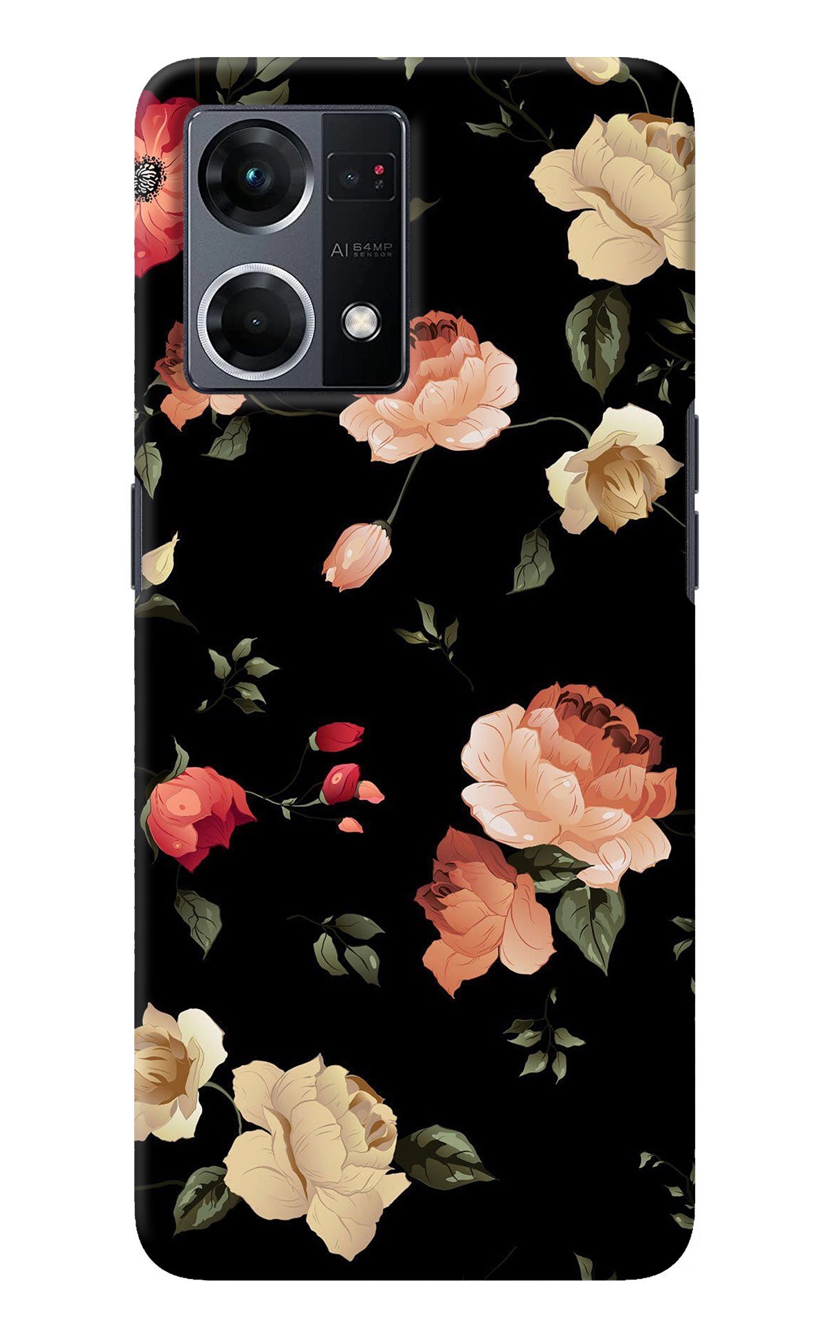 Flowers Oppo F21 Pro 4G Back Cover