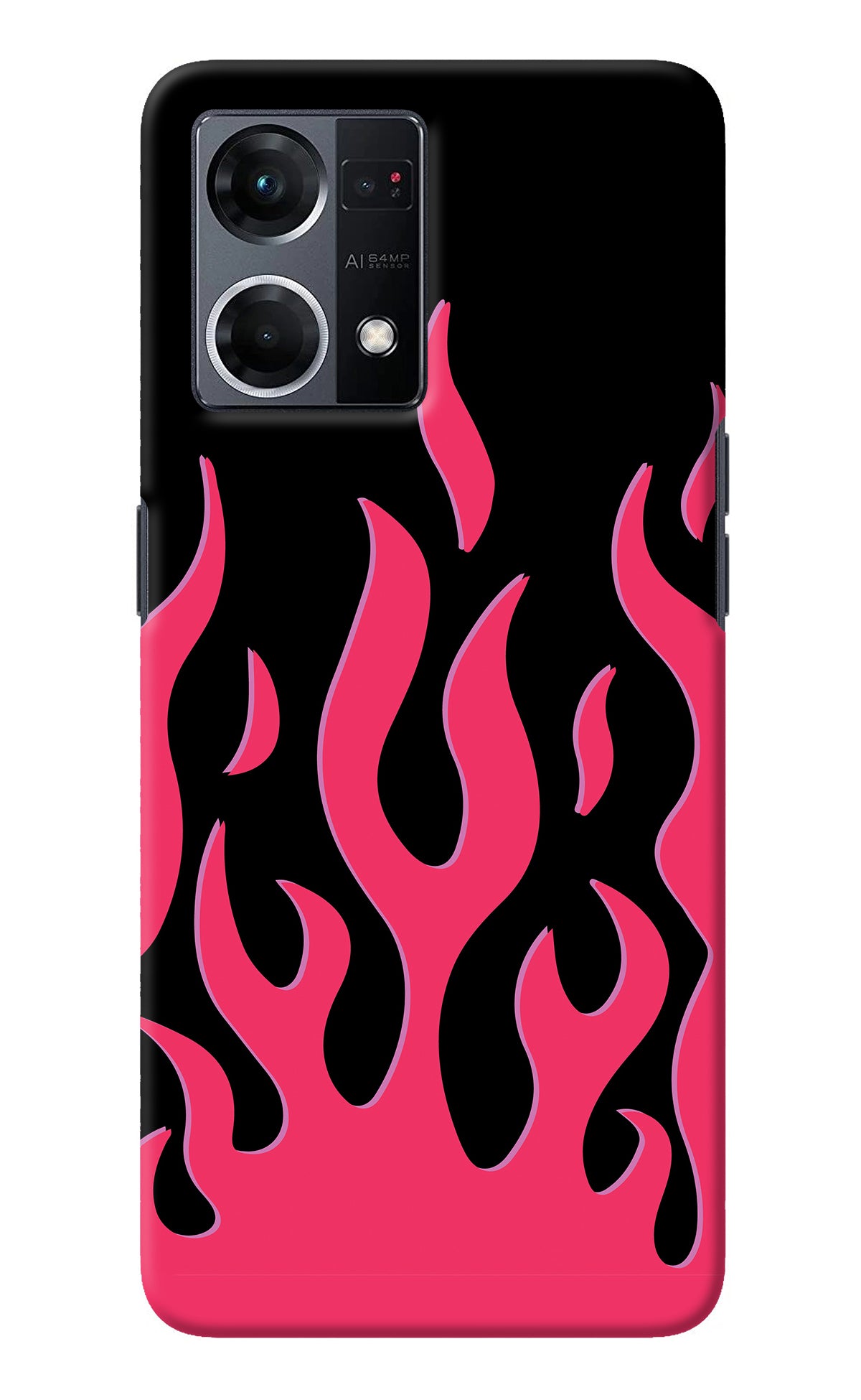 Fire Flames Oppo F21 Pro 4G Back Cover