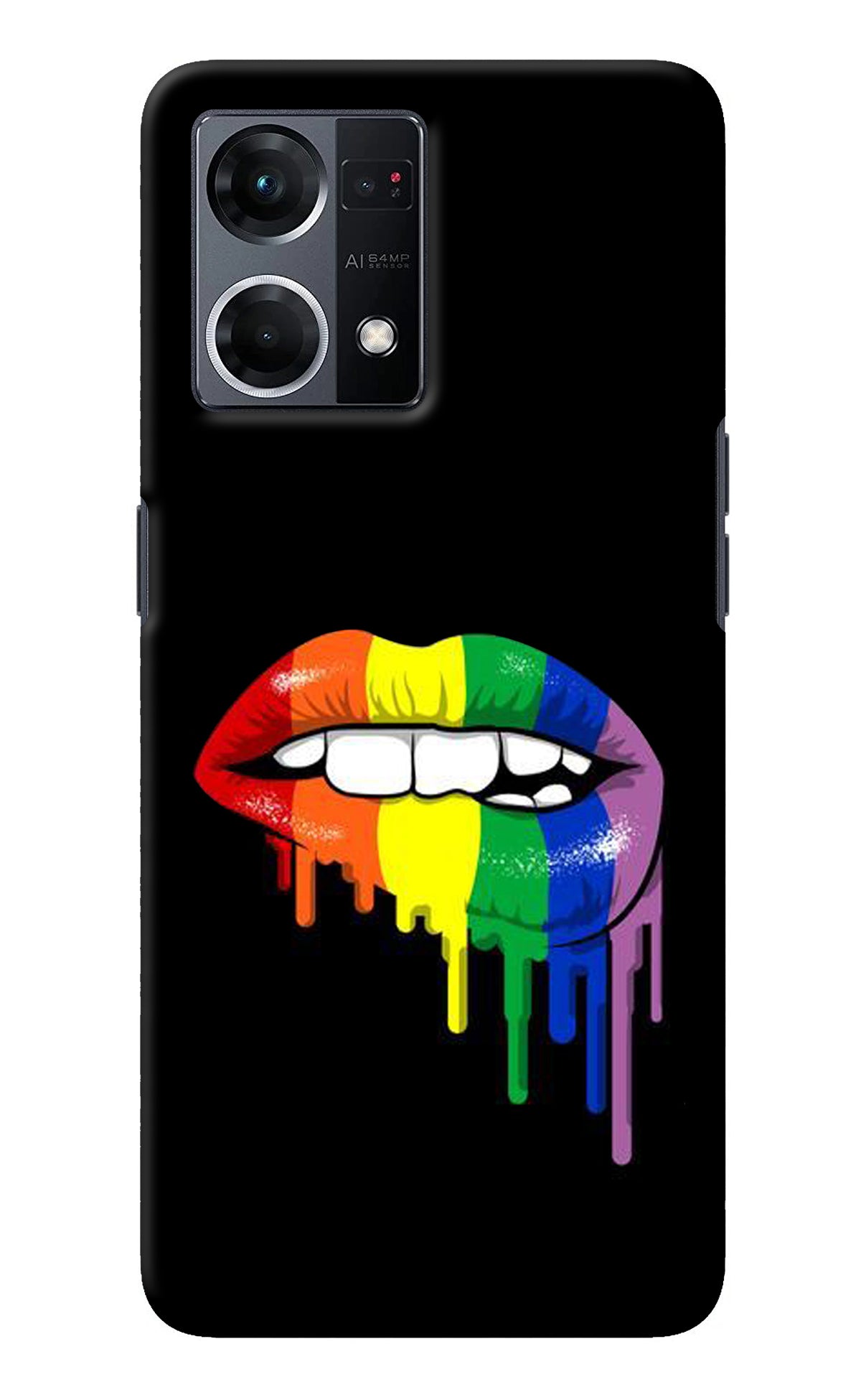 Lips Biting Oppo F21 Pro 4G Back Cover