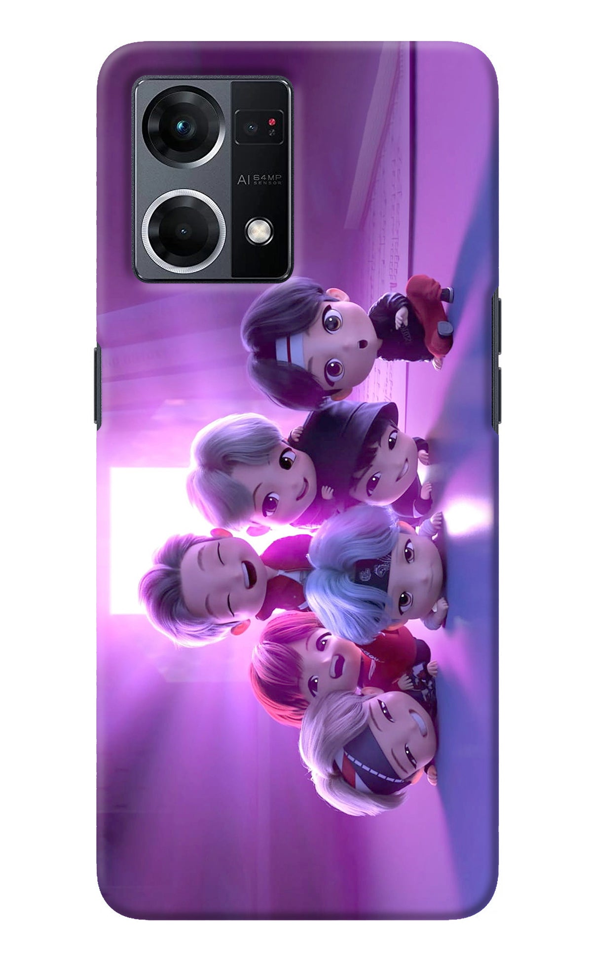 BTS Chibi Oppo F21 Pro 4G Back Cover