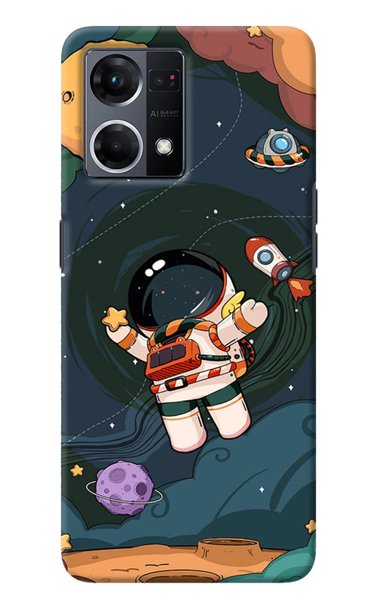 Cartoon Astronaut Oppo F21 Pro 4G Back Cover