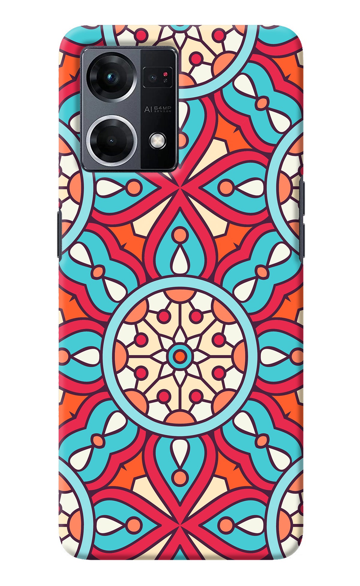 Mandala Geometric Oppo F21 Pro 4G Back Cover