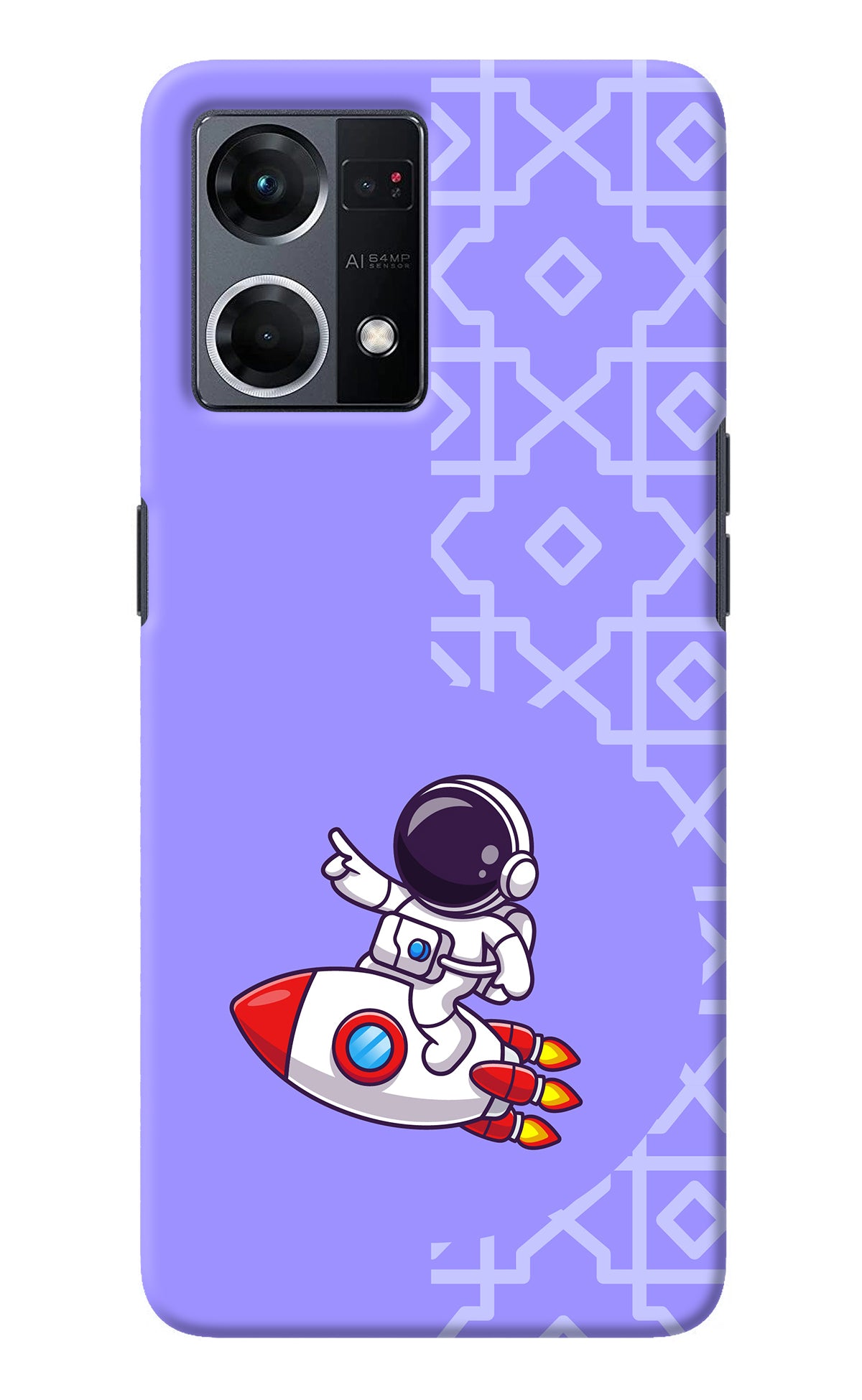 Cute Astronaut Oppo F21 Pro 4G Back Cover