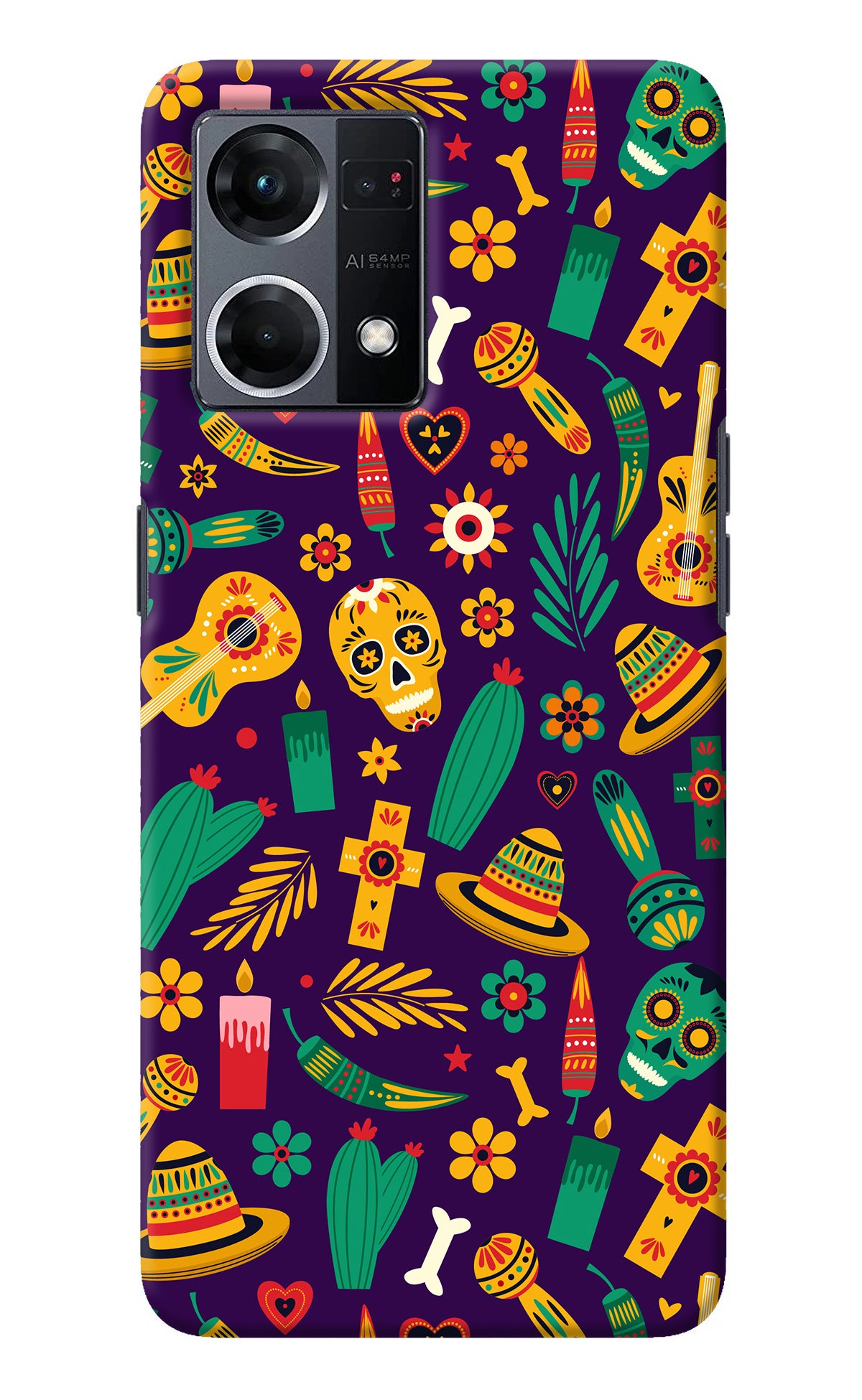 Mexican Artwork Oppo F21 Pro 4G Back Cover