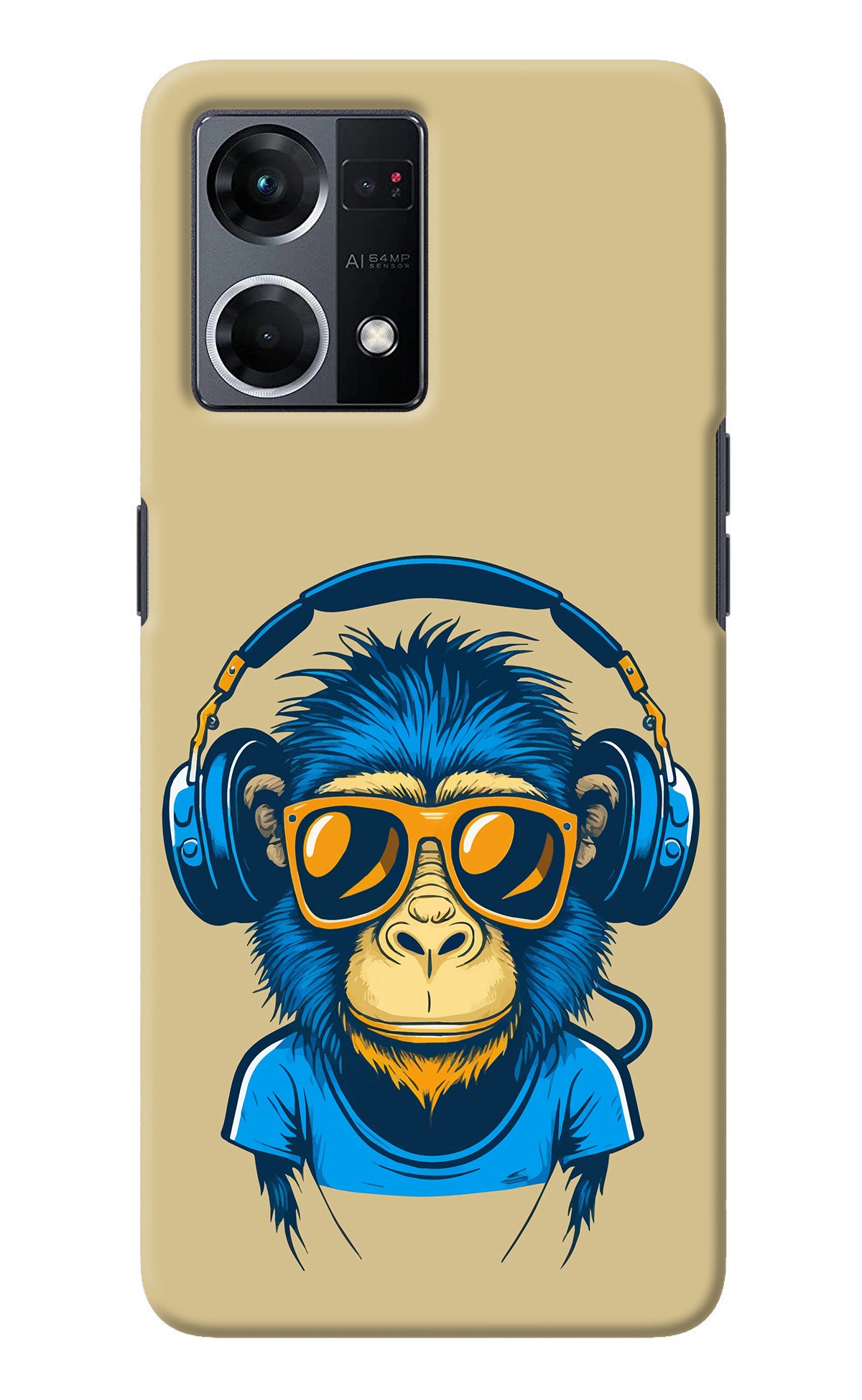 Monkey Headphone Oppo F21 Pro 4G Back Cover