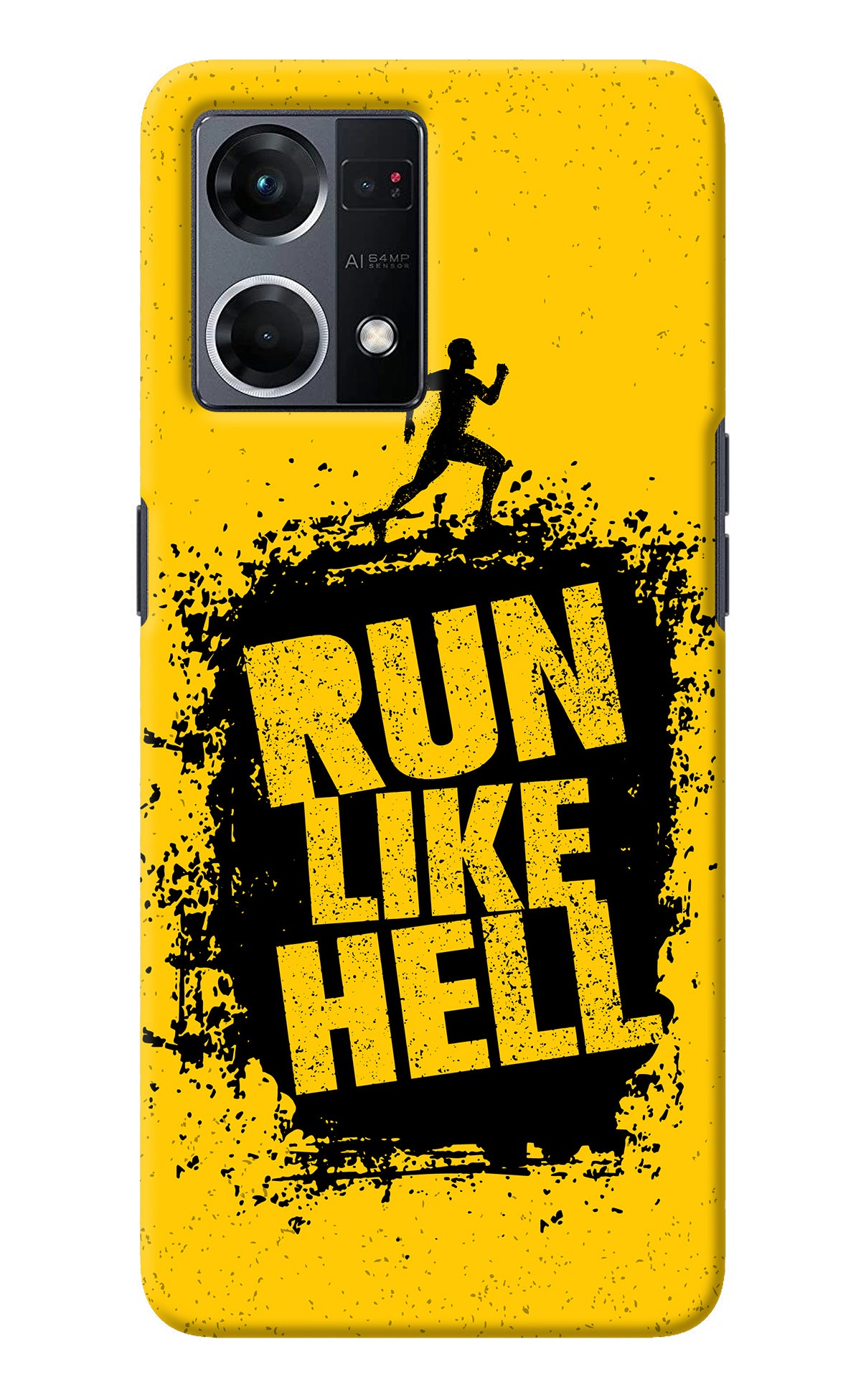 Run Like Hell Oppo F21 Pro 4G Back Cover