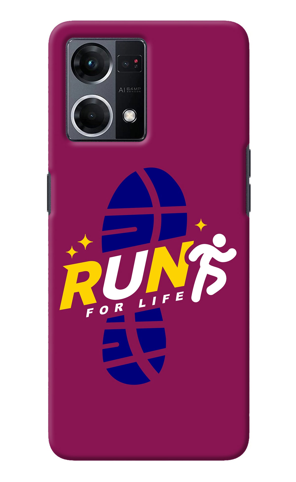 Run for Life Oppo F21 Pro 4G Back Cover