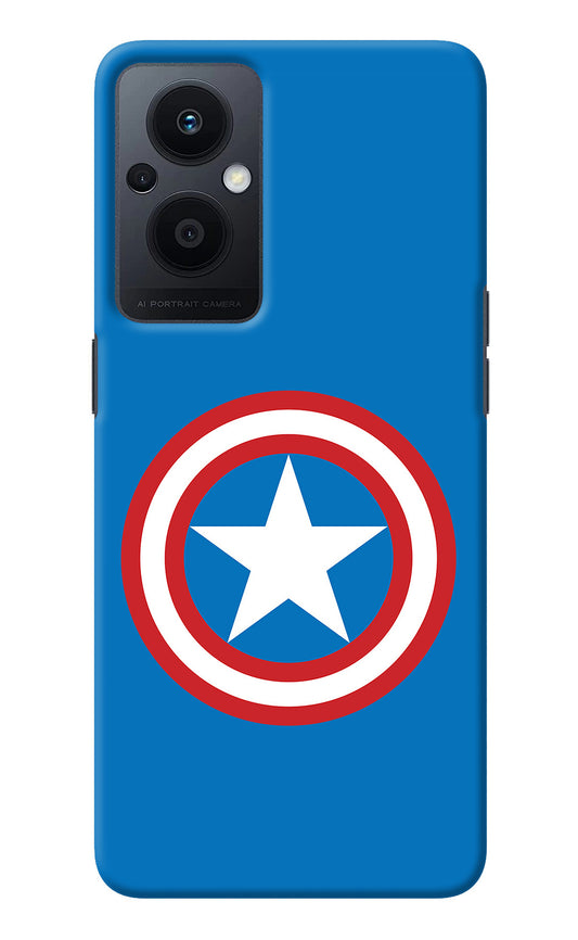 Captain America Logo Oppo F21 Pro 5G Back Cover