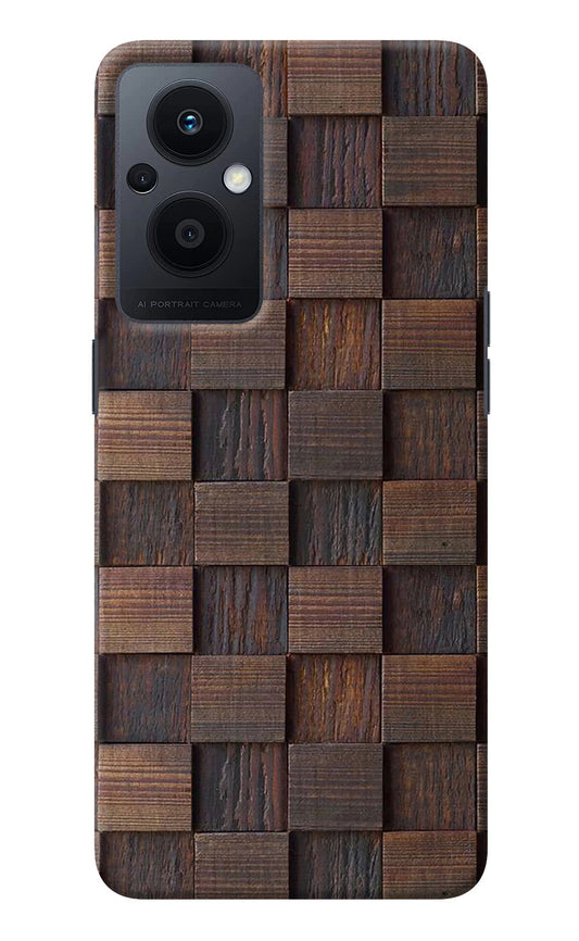 Wooden Cube Design Oppo F21 Pro 5G Back Cover