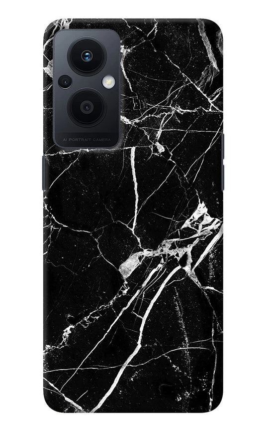 Black Marble Pattern Oppo F21 Pro 5G Back Cover