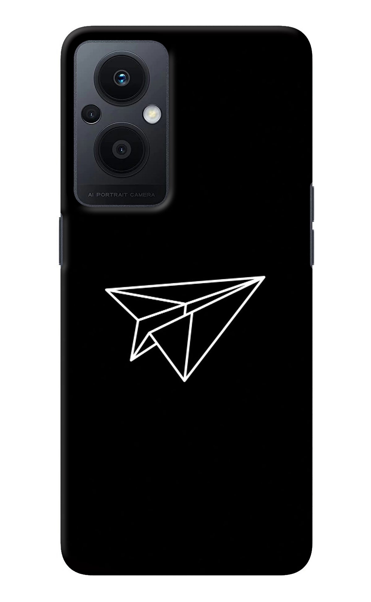 Paper Plane White Oppo F21 Pro 5G Back Cover