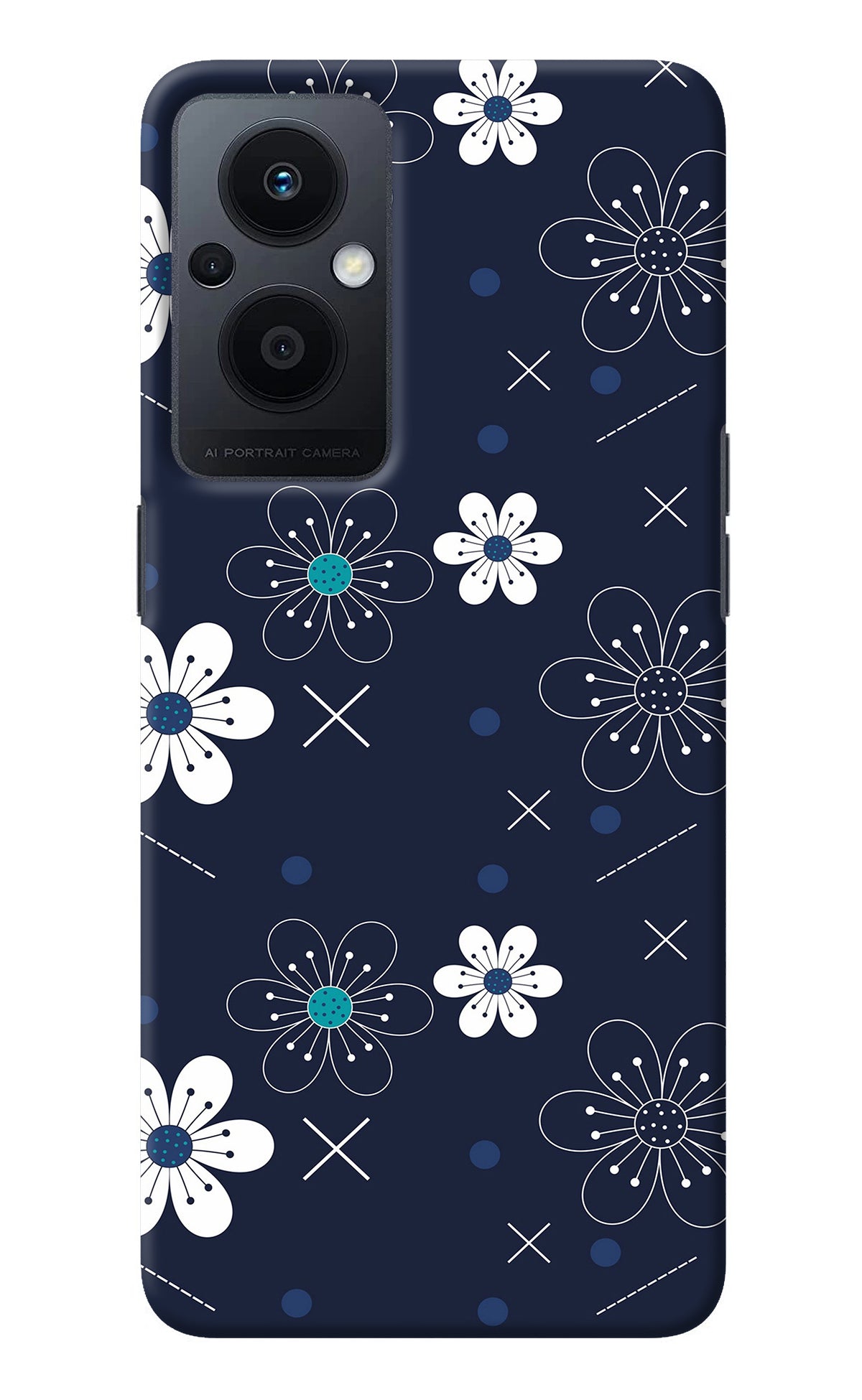 Flowers Oppo F21 Pro 5G Back Cover