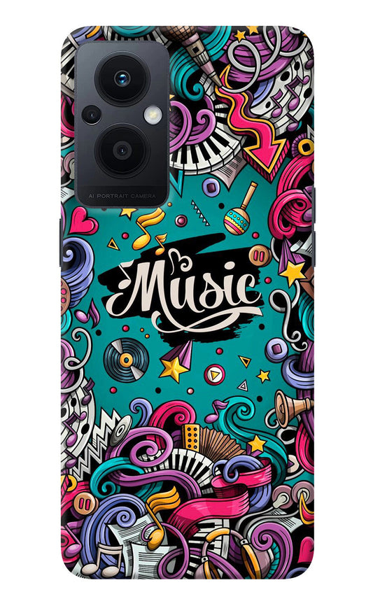 Music Graffiti Oppo F21 Pro 5G Back Cover