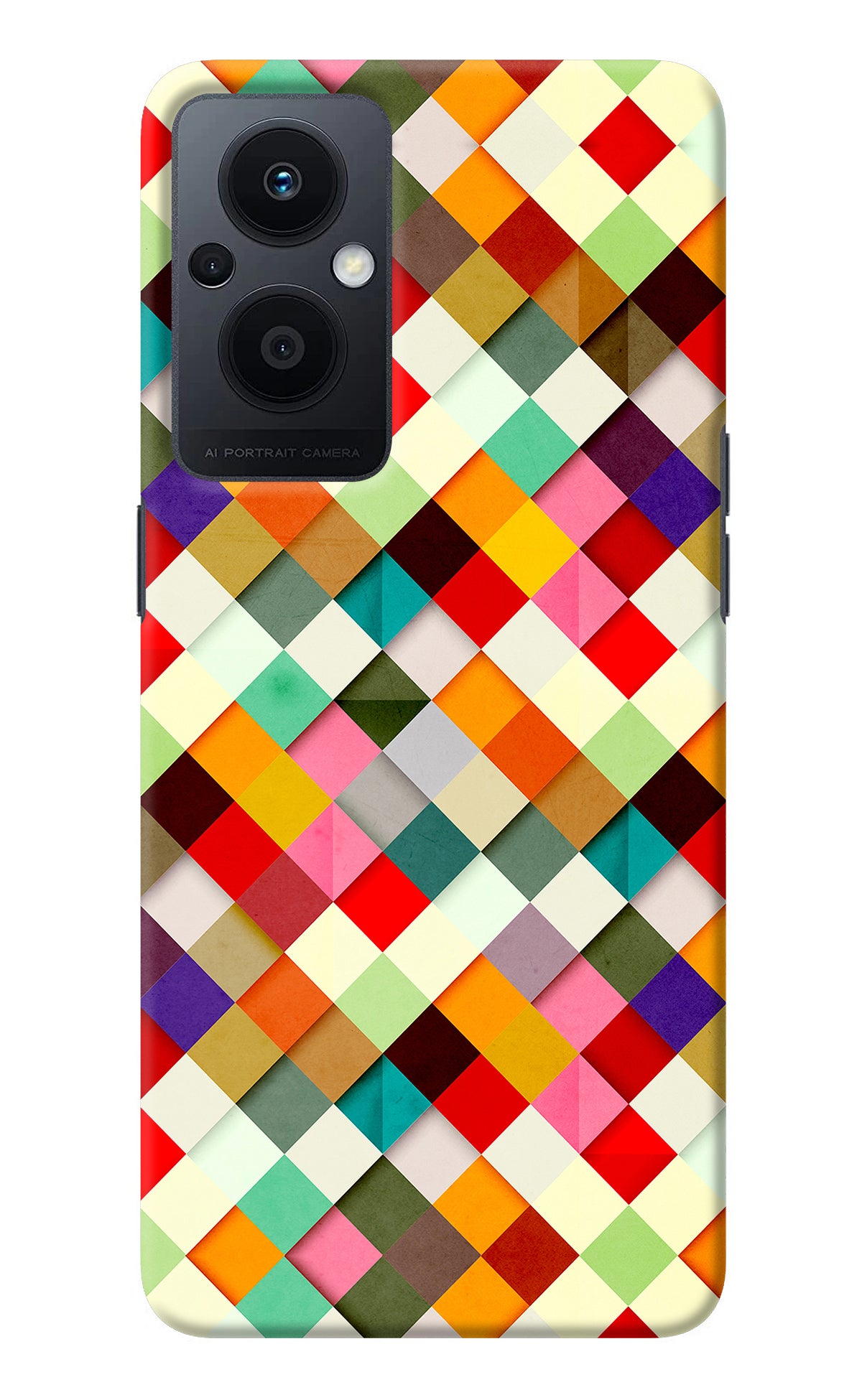 Geometric Abstract Colorful Oppo F21 Pro 5G Back Cover