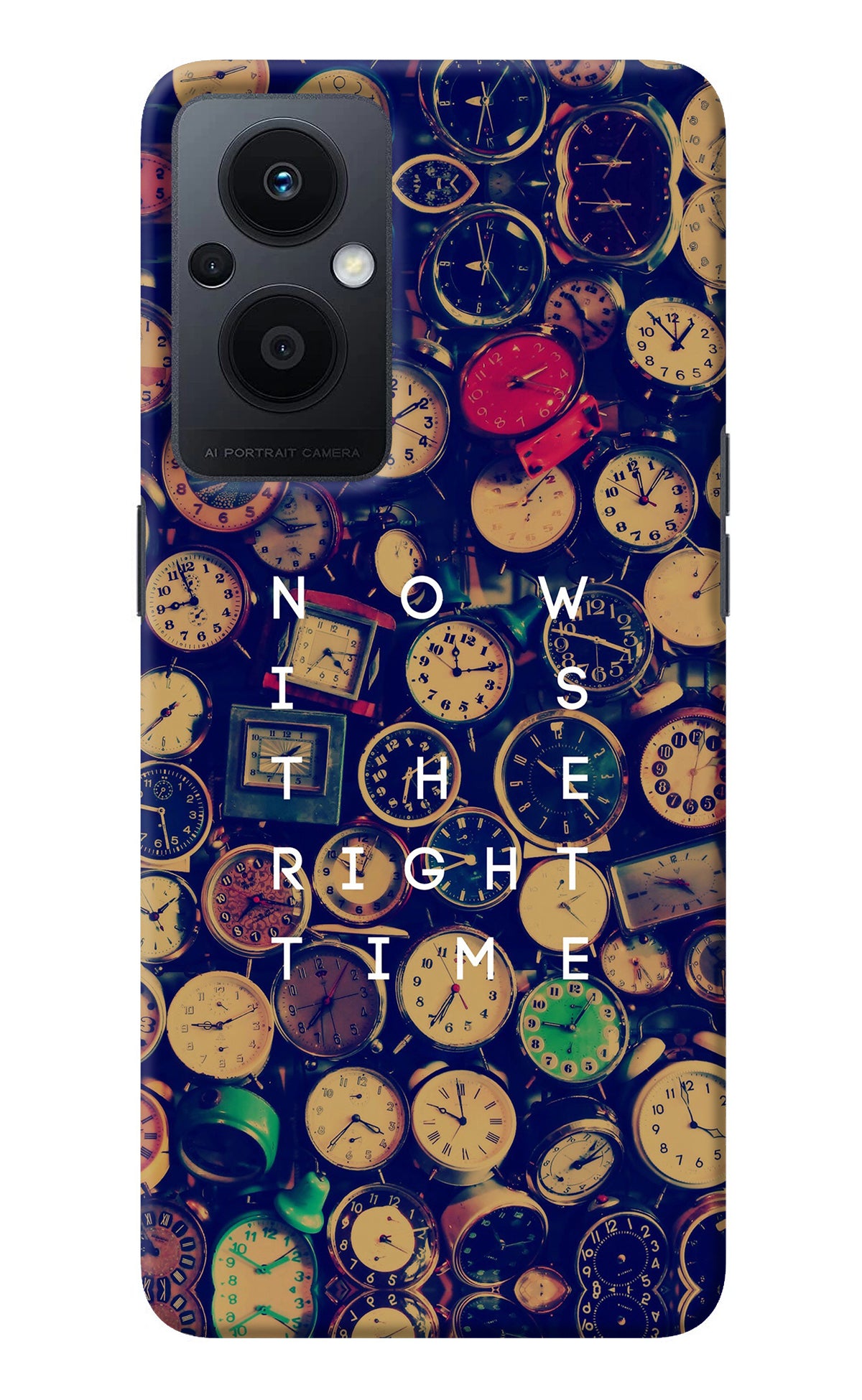 Now is the Right Time Quote Oppo F21 Pro 5G Back Cover