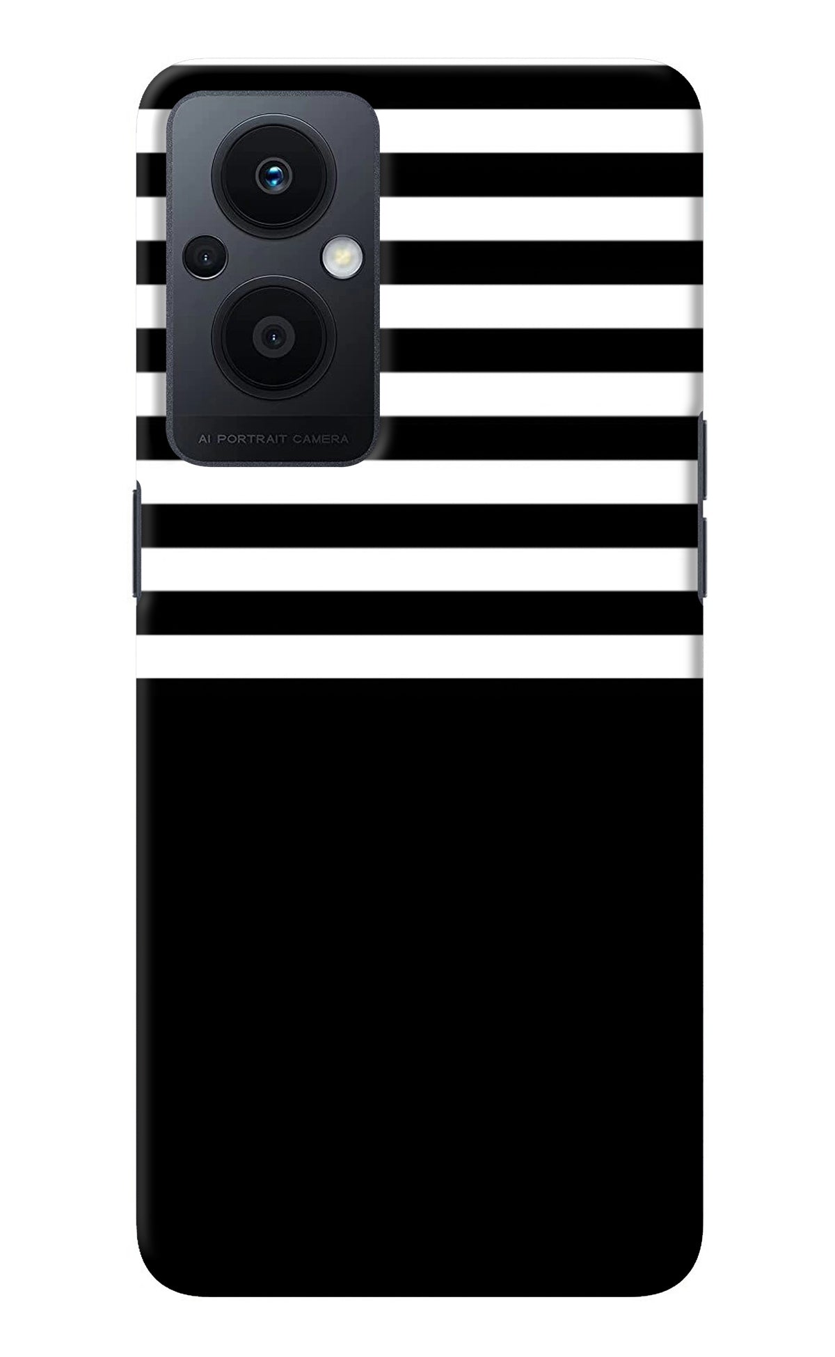 Black and White Print Oppo F21 Pro 5G Back Cover