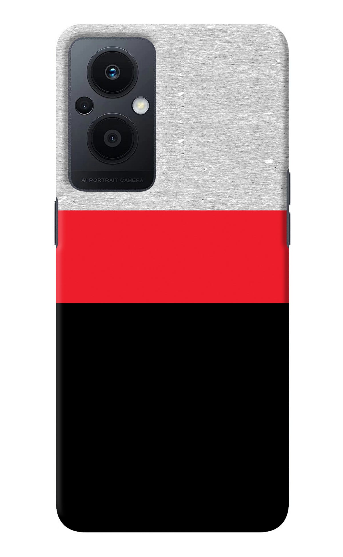 Tri Color Pattern Oppo F21 Pro 5G Back Cover