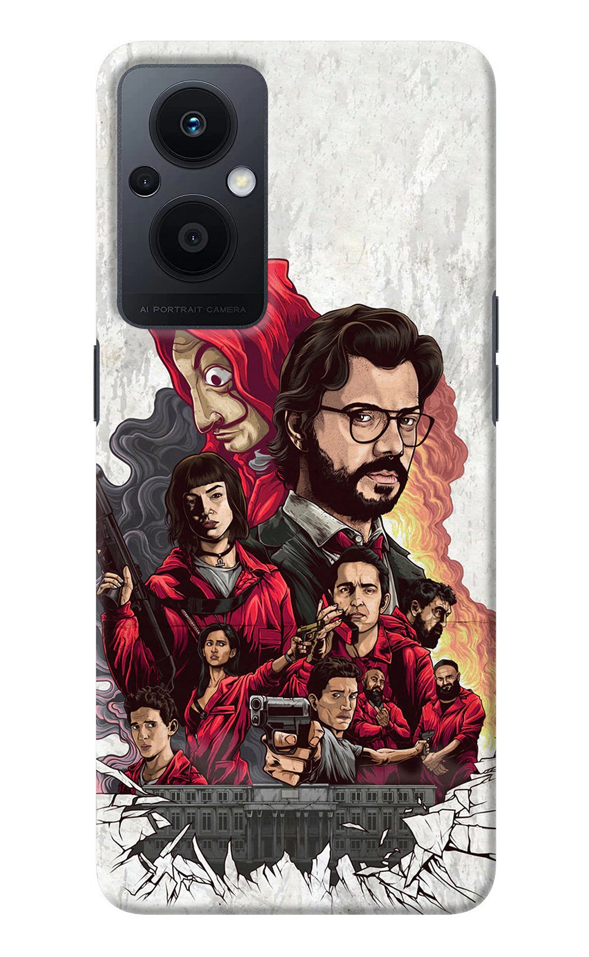 Money Heist Artwork Oppo F21 Pro 5G Back Cover