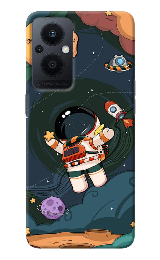 Cartoon Astronaut Oppo F21 Pro 5G Back Cover