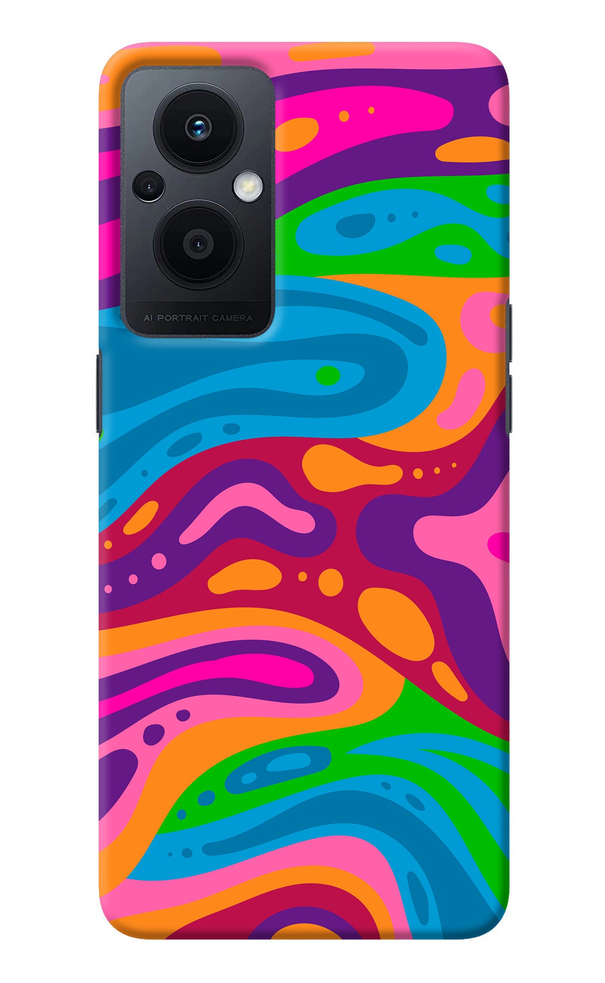 Trippy Pattern Oppo F21 Pro 5G Back Cover