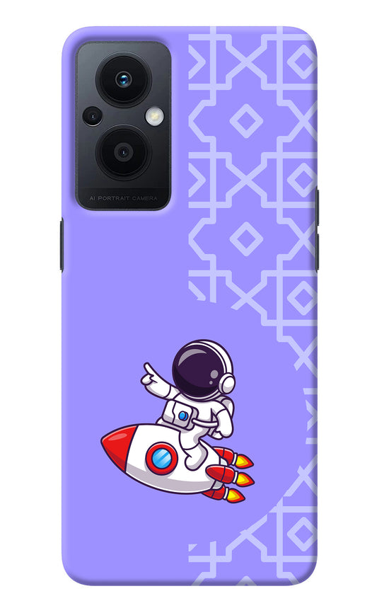 Cute Astronaut Oppo F21 Pro 5G Back Cover