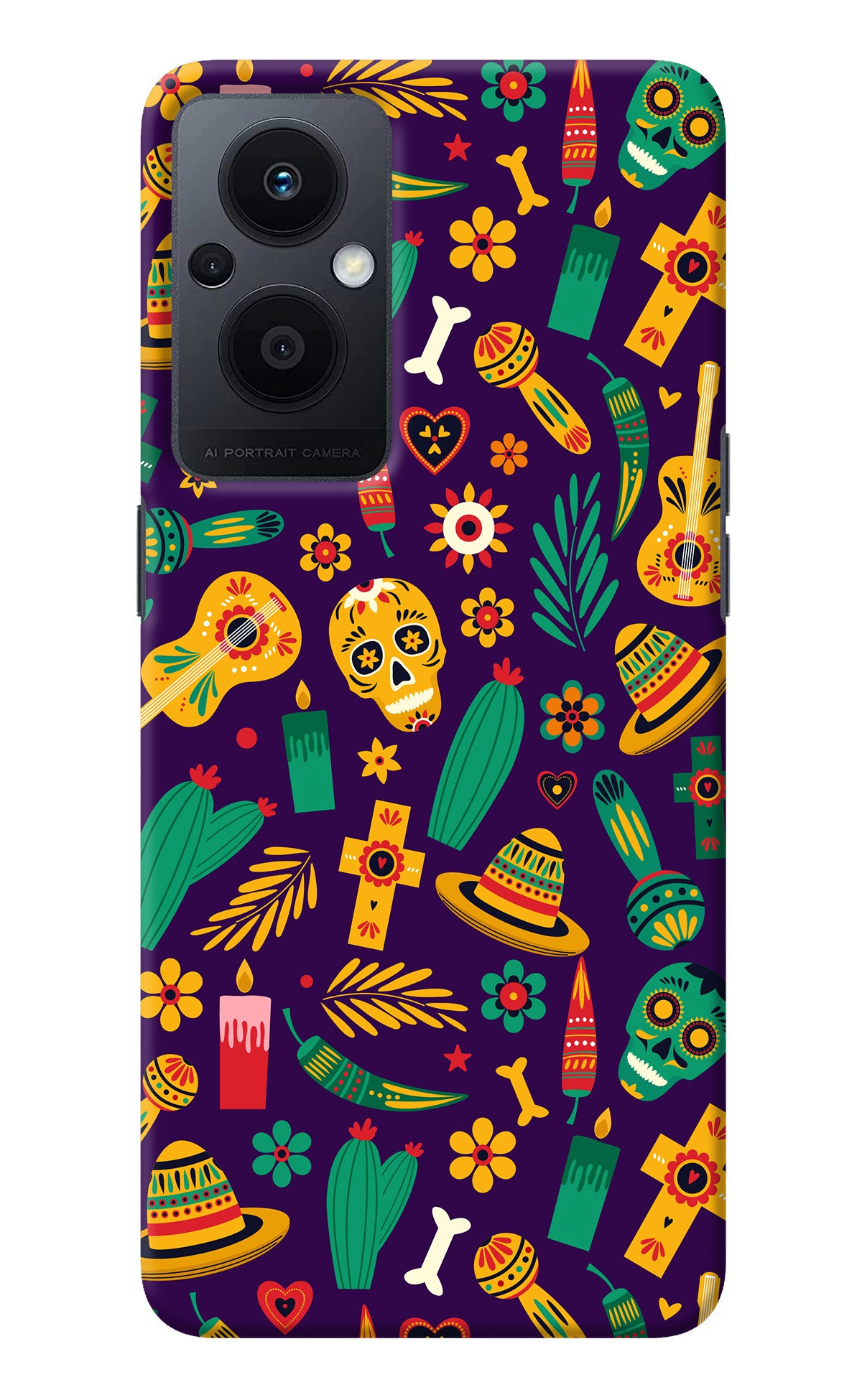 Mexican Artwork Oppo F21 Pro 5G Back Cover