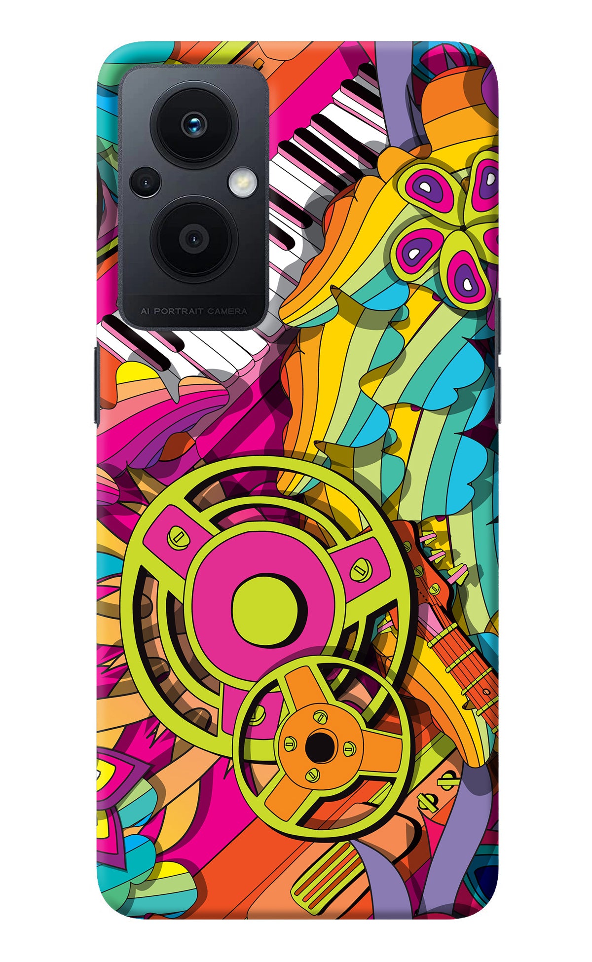 Music Doodle Oppo F21 Pro 5G Back Cover