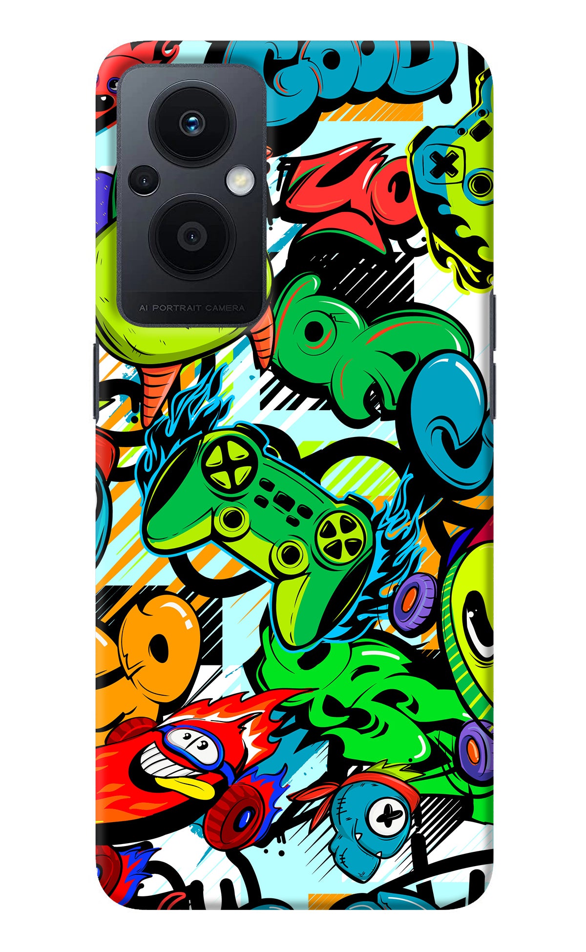 Game Doodle Oppo F21 Pro 5G Back Cover