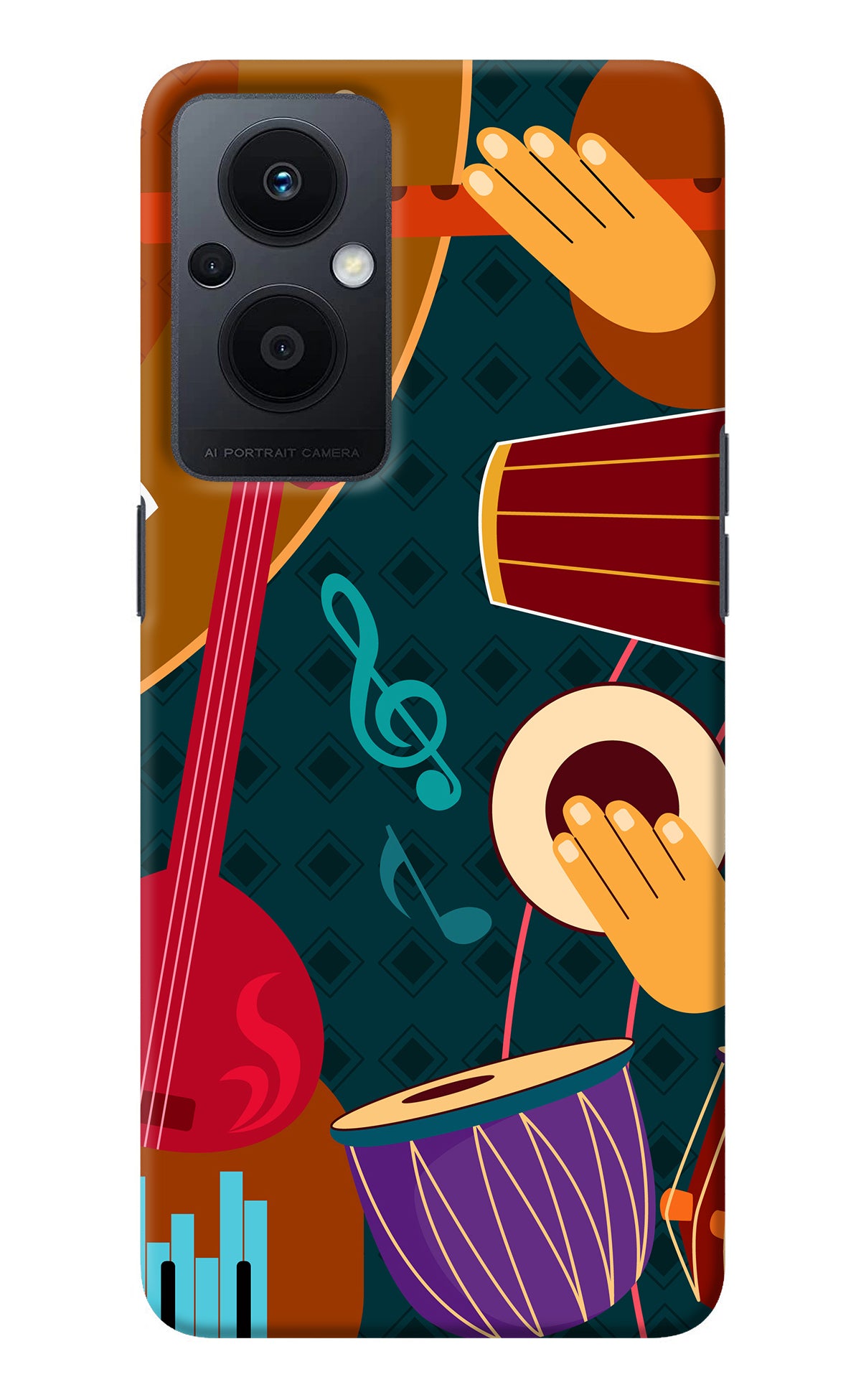 Music Instrument Oppo F21 Pro 5G Back Cover