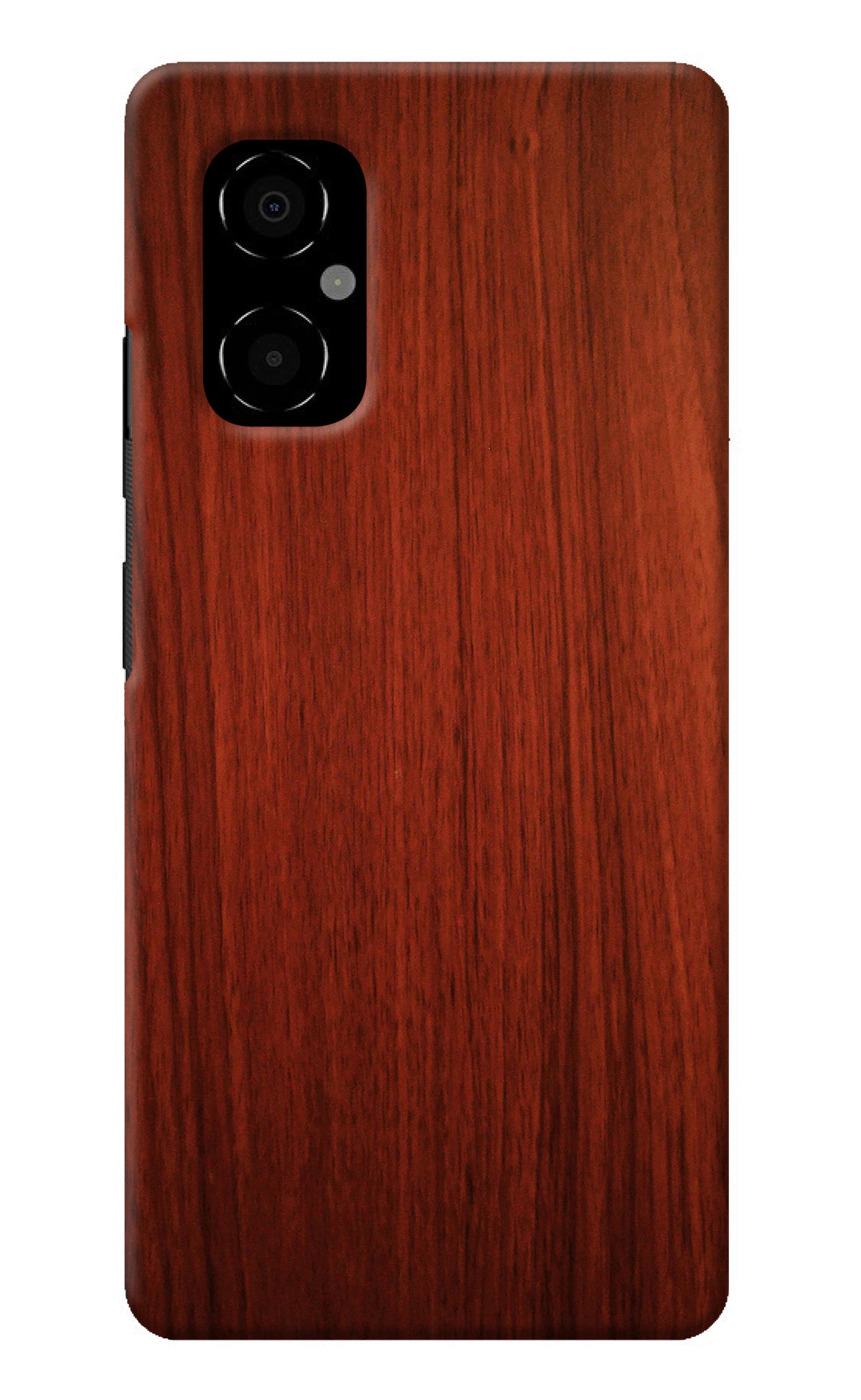 Wooden Plain Pattern Poco M4 5G Back Cover