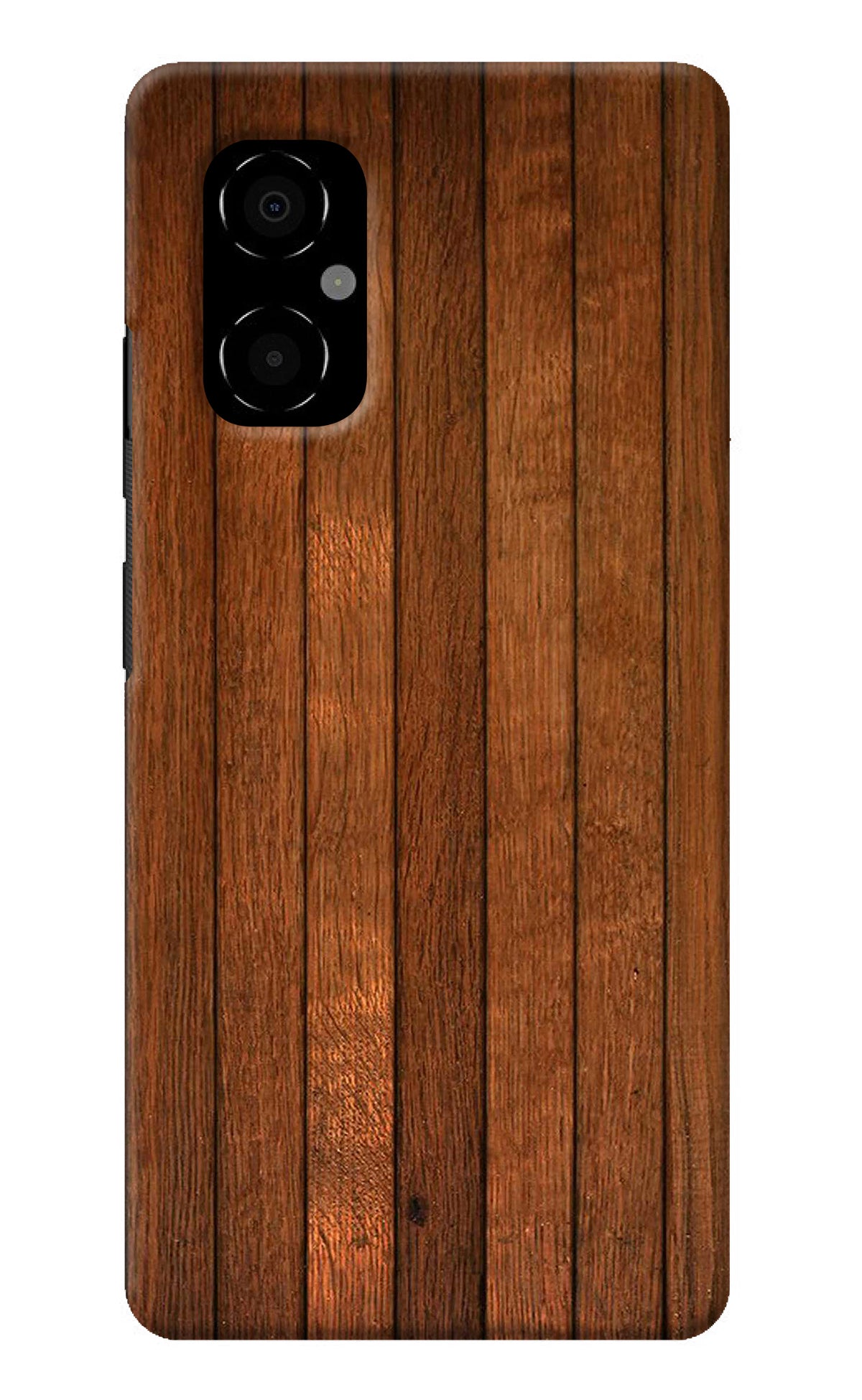 Wooden Artwork Bands Poco M4 5G Back Cover