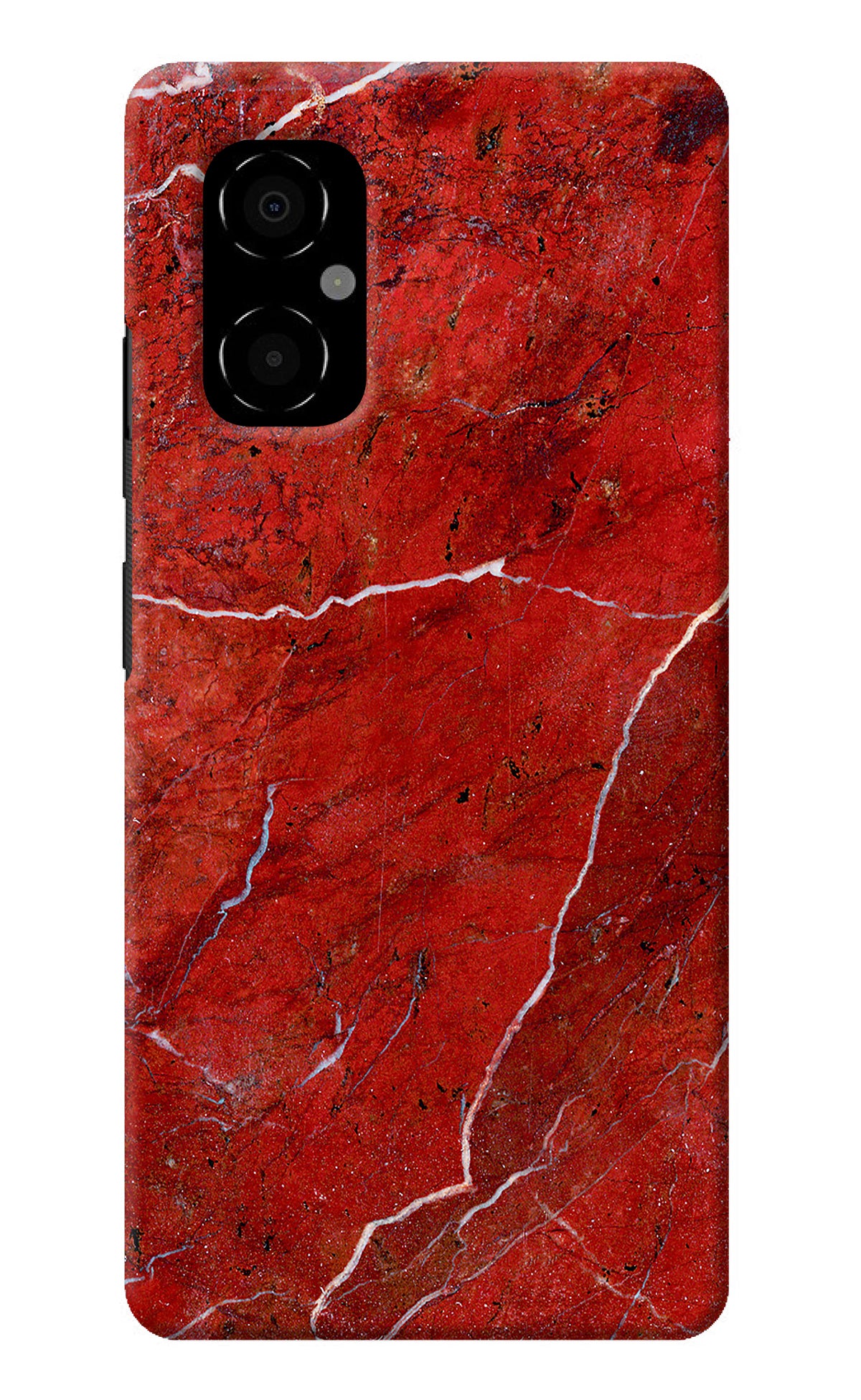 Red Marble Design Poco M4 5G Back Cover