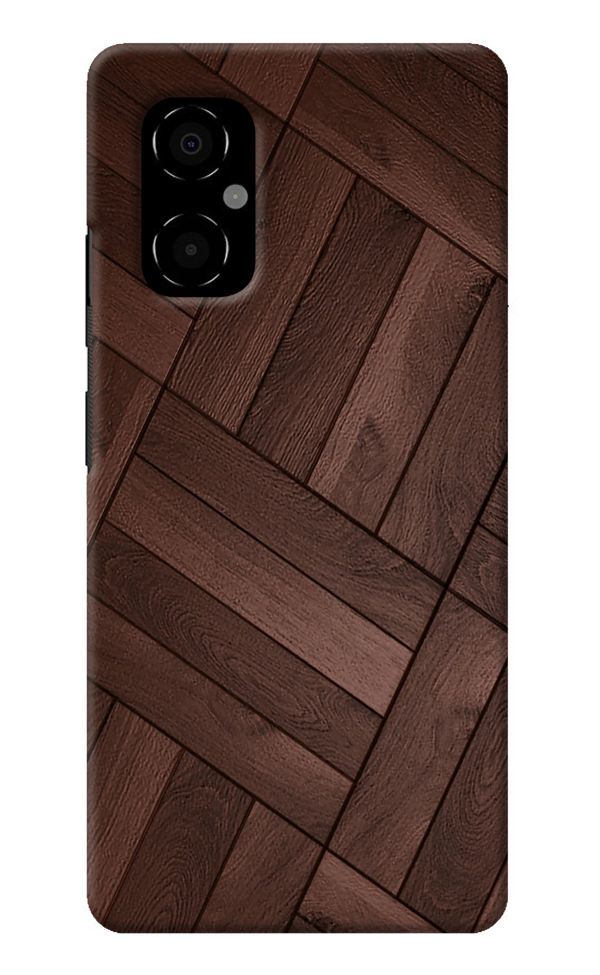 Wooden Texture Design Poco M4 5G Back Cover