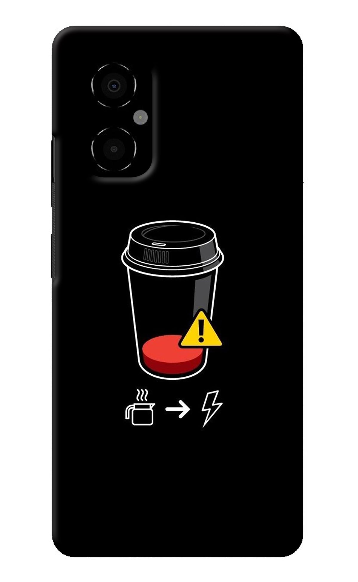 Coffee Poco M4 5G Back Cover