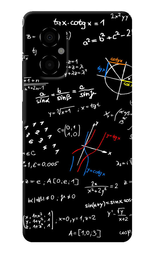 Mathematics Formula Poco M4 5G Back Cover