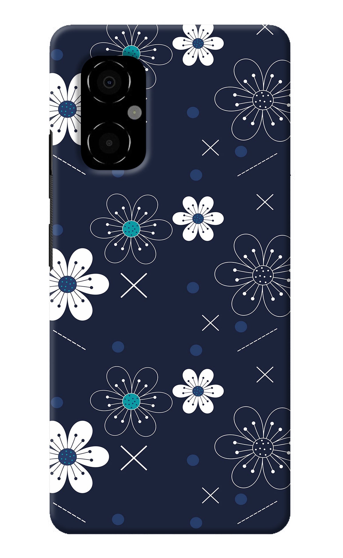 Flowers Poco M4 5G Back Cover